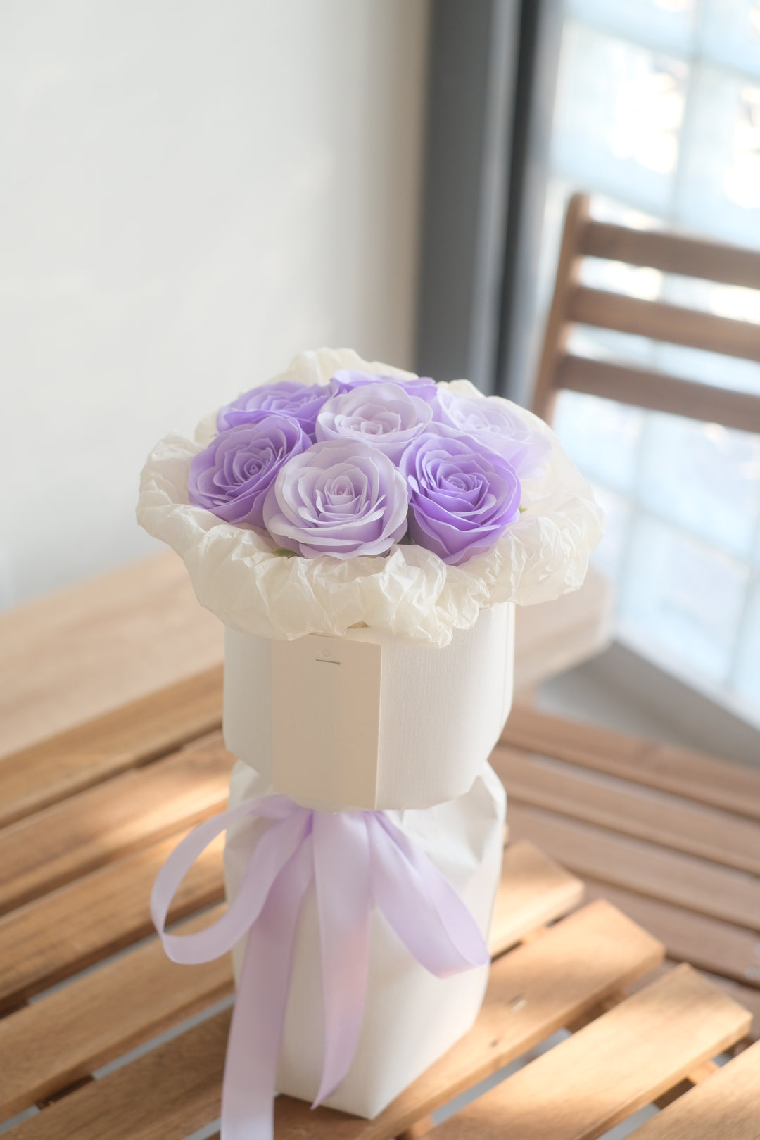 Luxurious bouquet of purple roses, exuding elegance and charm. Perfect for any special occasion. Order online for same-day delivery by Penang florist!