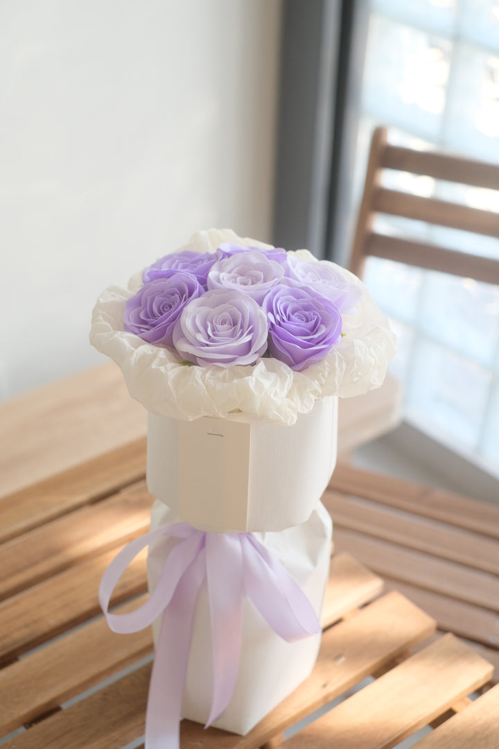 Luxurious bouquet of purple roses, exuding elegance and charm. Perfect for any special occasion. Order online for same-day delivery by Penang florist!
