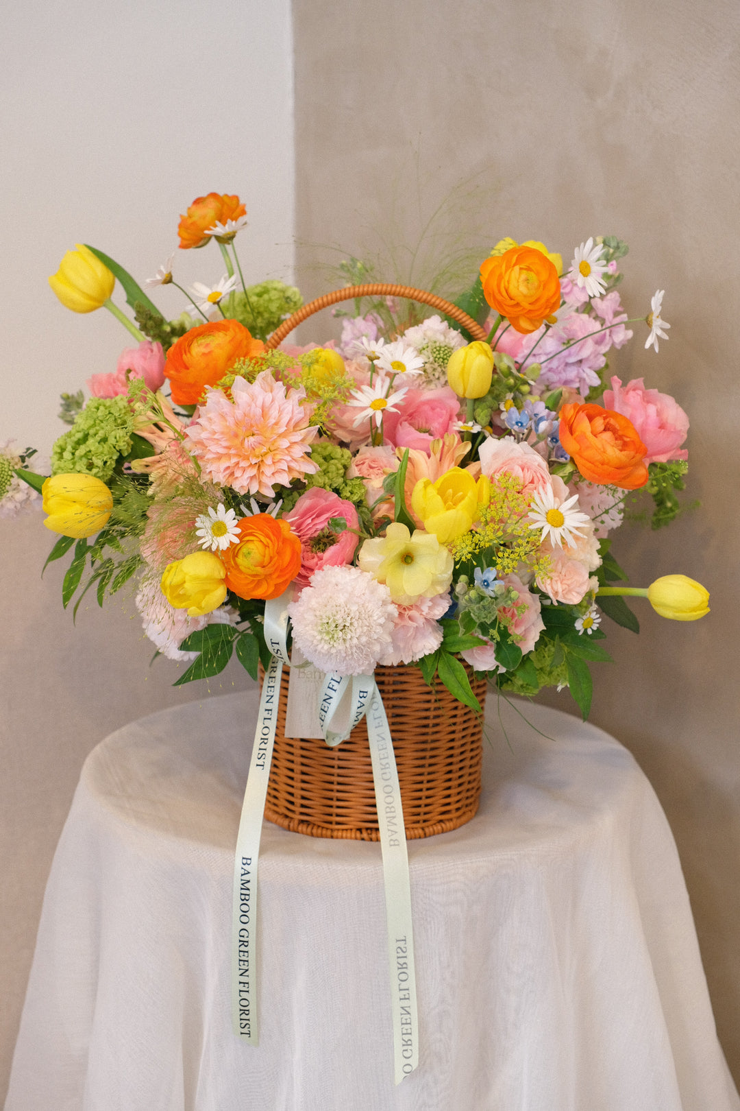 Unique Garden Basket Floral Arrangement – Penang Flower Delivery