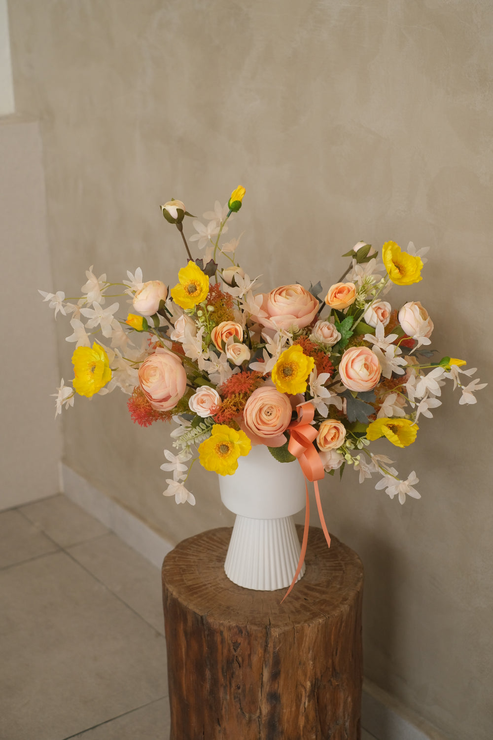 flower decors for home, artificial flowers bouquet, same day flower delivery, flower arrangement by Bamboo Green Florist Penang, alternative to bloomthis penang