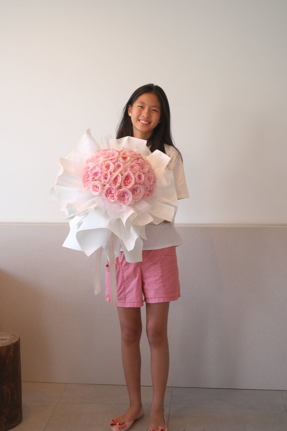 Scented Pink Lychee Roses Bouquet | Delicate & Fragrant Blooms | Preorder 3 Days | Elegant Floral Arrangement | Penang Online Florist