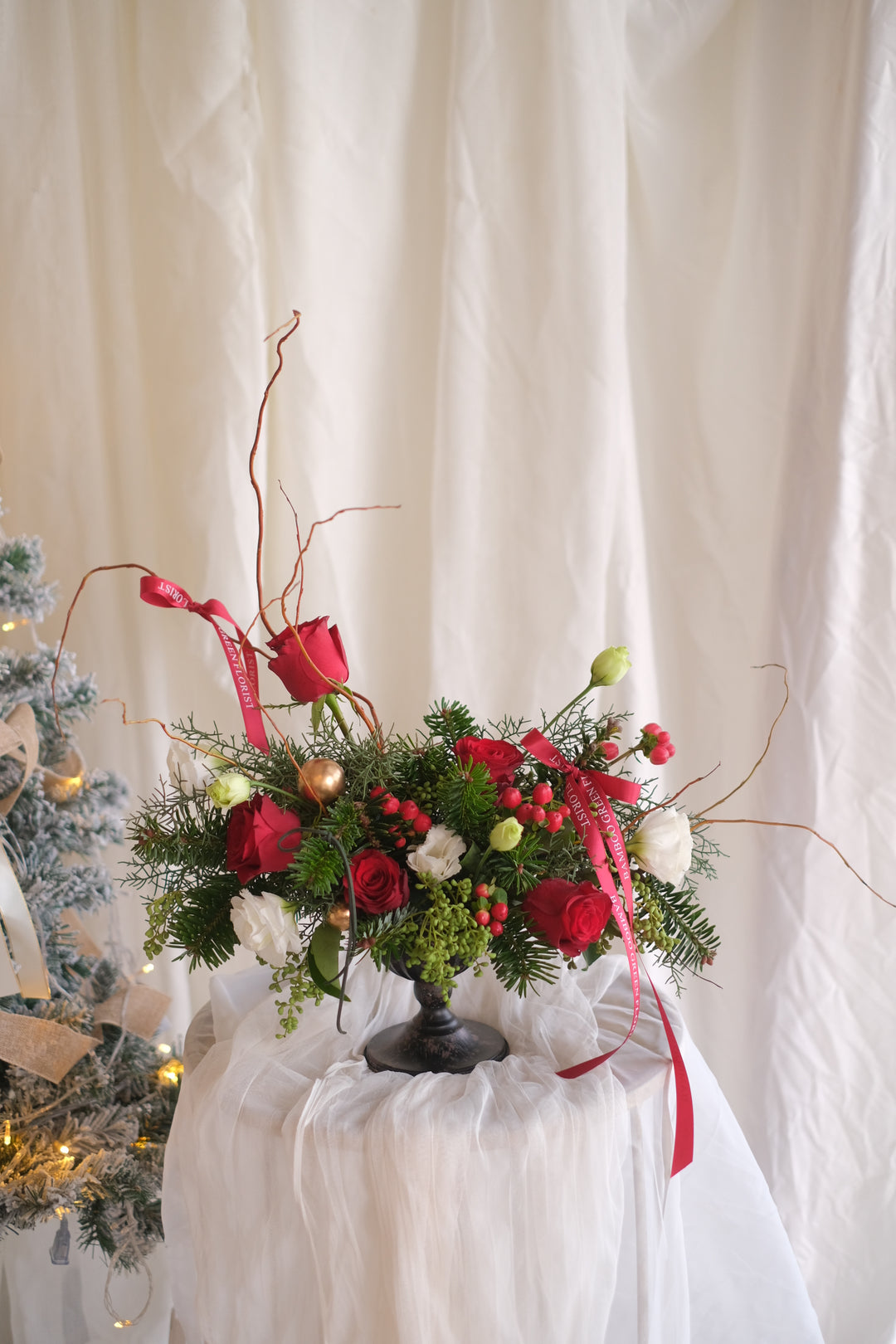 christmas flower centerpiece
