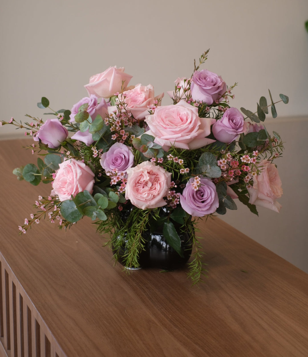 celebrate raya eid filtri with table flowers fresh roses penang delivery
