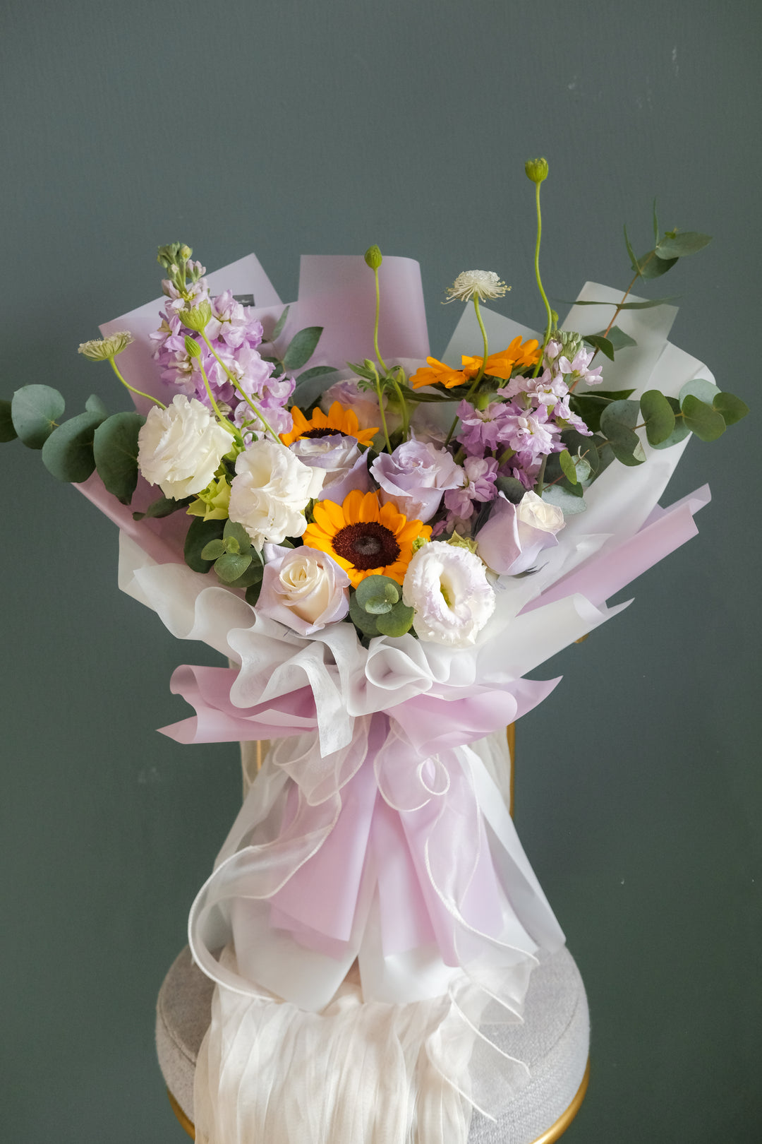 A floral arrangement symbolizing adoration, loyalty, and longevity, with vibrant blooms representing deep love and enduring commitment. Order from No 1 Online Florist in Penang.