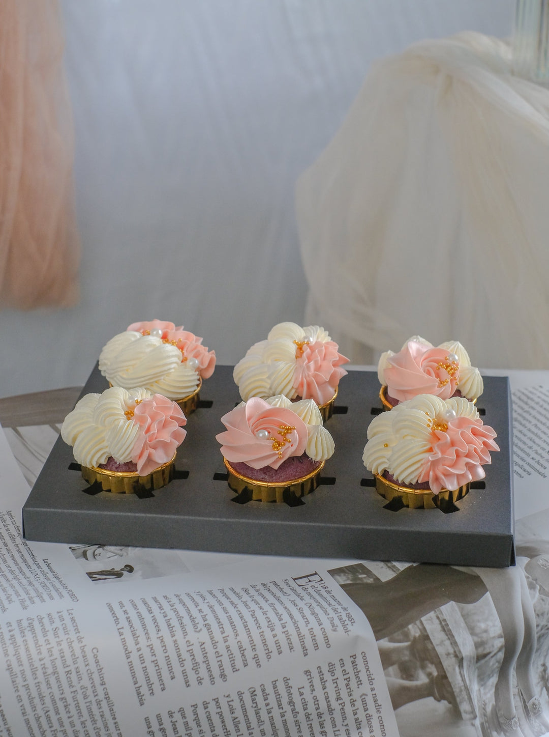 beautifully swirled with artisan fresh creams, garnished with gold pearls. Cake delivery in Penang     NOTE:  Strictly 3 days order in advance, deliveries limited to Island & Mainland Penang, Sungai Petani, Nibong Tebal, Jawi & Kulim.