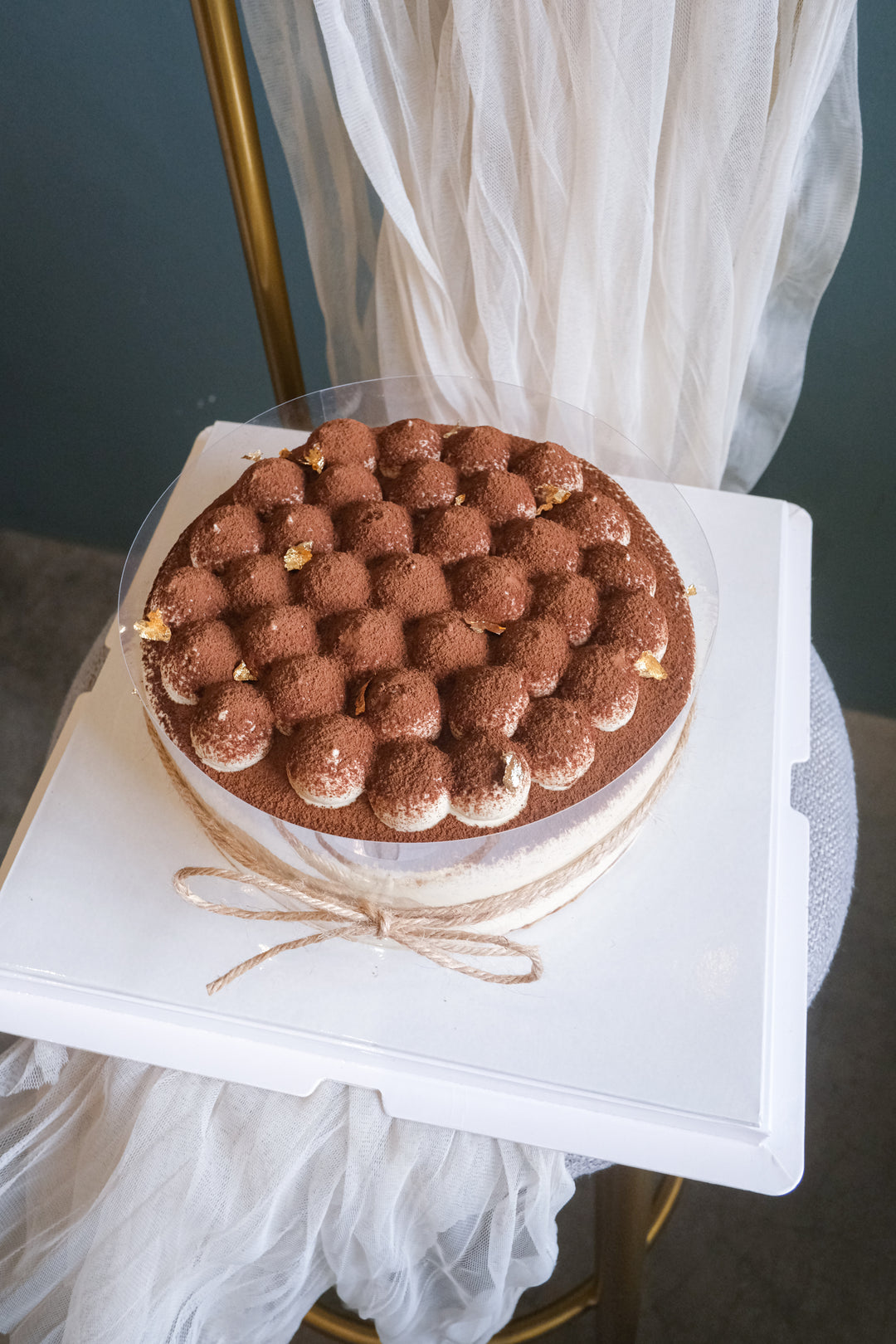 Classic Tiramisu Mille Crepe Cake by Bamboo Green Florist – rich coffee and chocolate flavors with delicate layers. Order now for delivery in Penang!