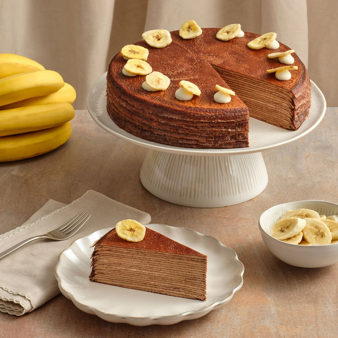 Chocolate Banana Crepe Cake