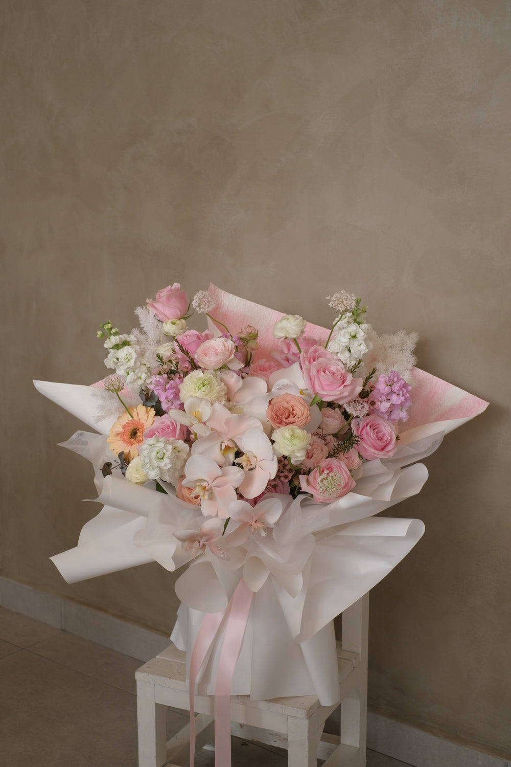 penang dreamy pastel fresh bouquet delivery