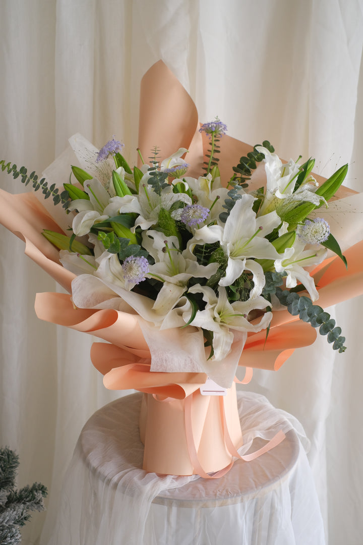 White lilies delivery in Penang