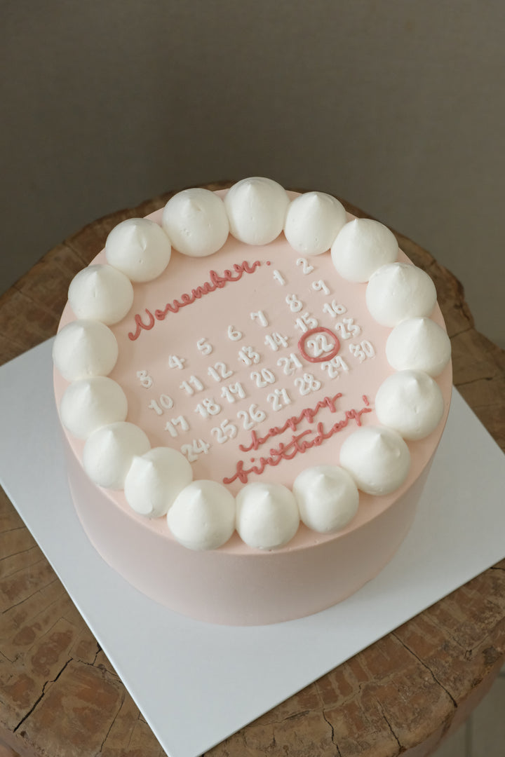Calendar Theme Cake