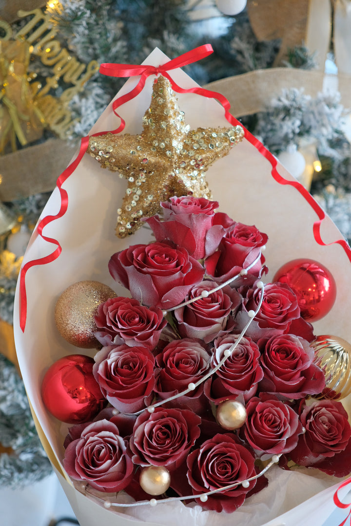 Starry Love Fresh Rose Tree Bouquet