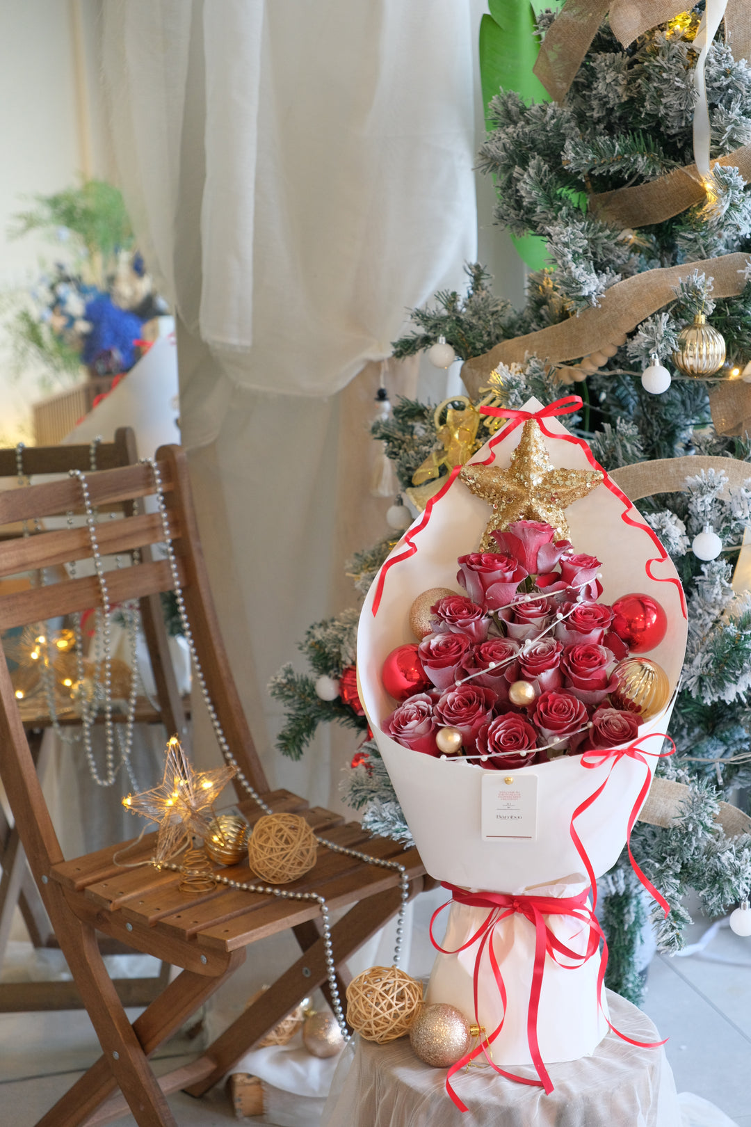 Starry Love Fresh Rose Tree Bouquet
