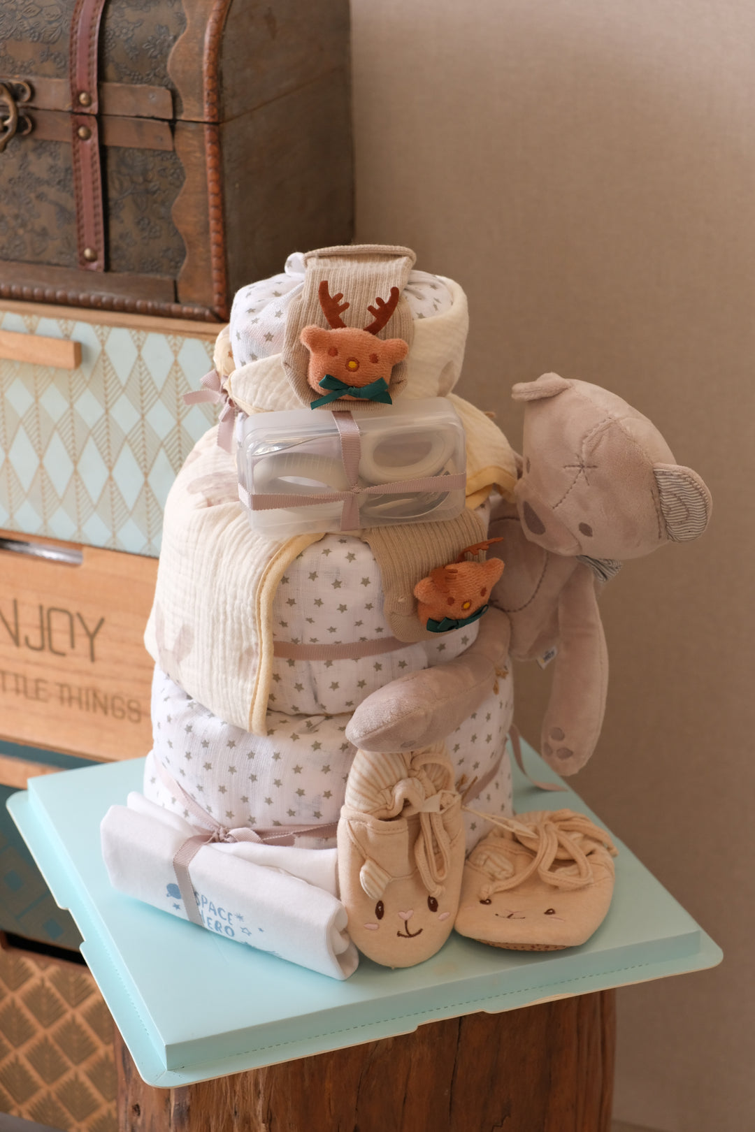 Tiny Feet Nappy Cake