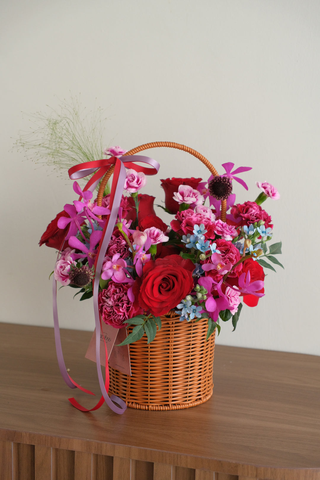 Premium Mother's Day flower basket delivery in Bukit Mertajam, Georgetown, Gelugor, Tanjung Tokong and Penang by Bamboo Green Florist.