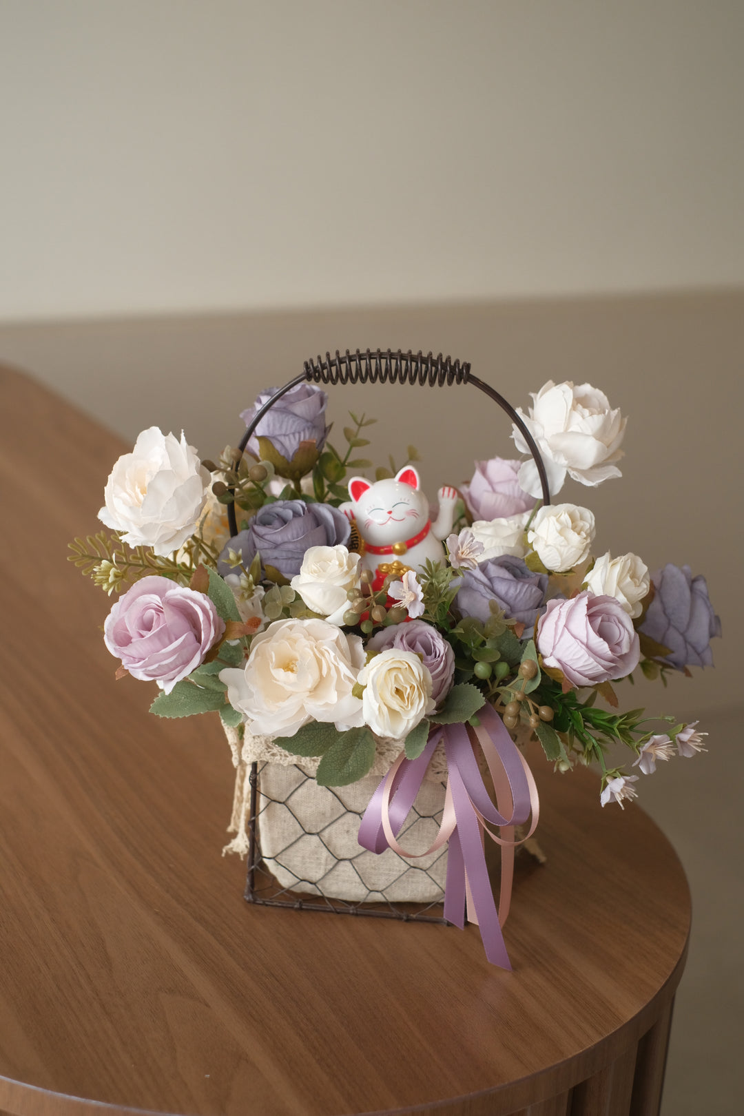 artificial flowers basket
