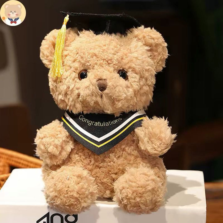 Graduation bear plushie 23cm with mortarboard