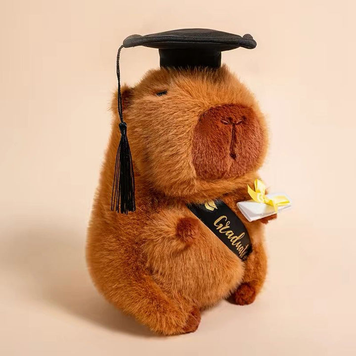Capybara graduation plushie 25cm