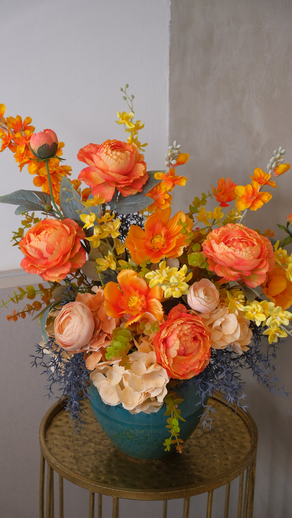 orange bloom artificial flower in Bamboo Green Florist, your trusted florist in Penang, Bukit Mertajam, same day delivery available