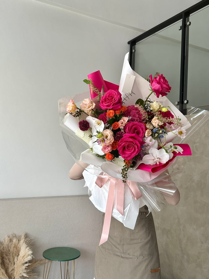 customised flower bouquet flower arrangements ideas for proposal with flowers barbie themed flowers