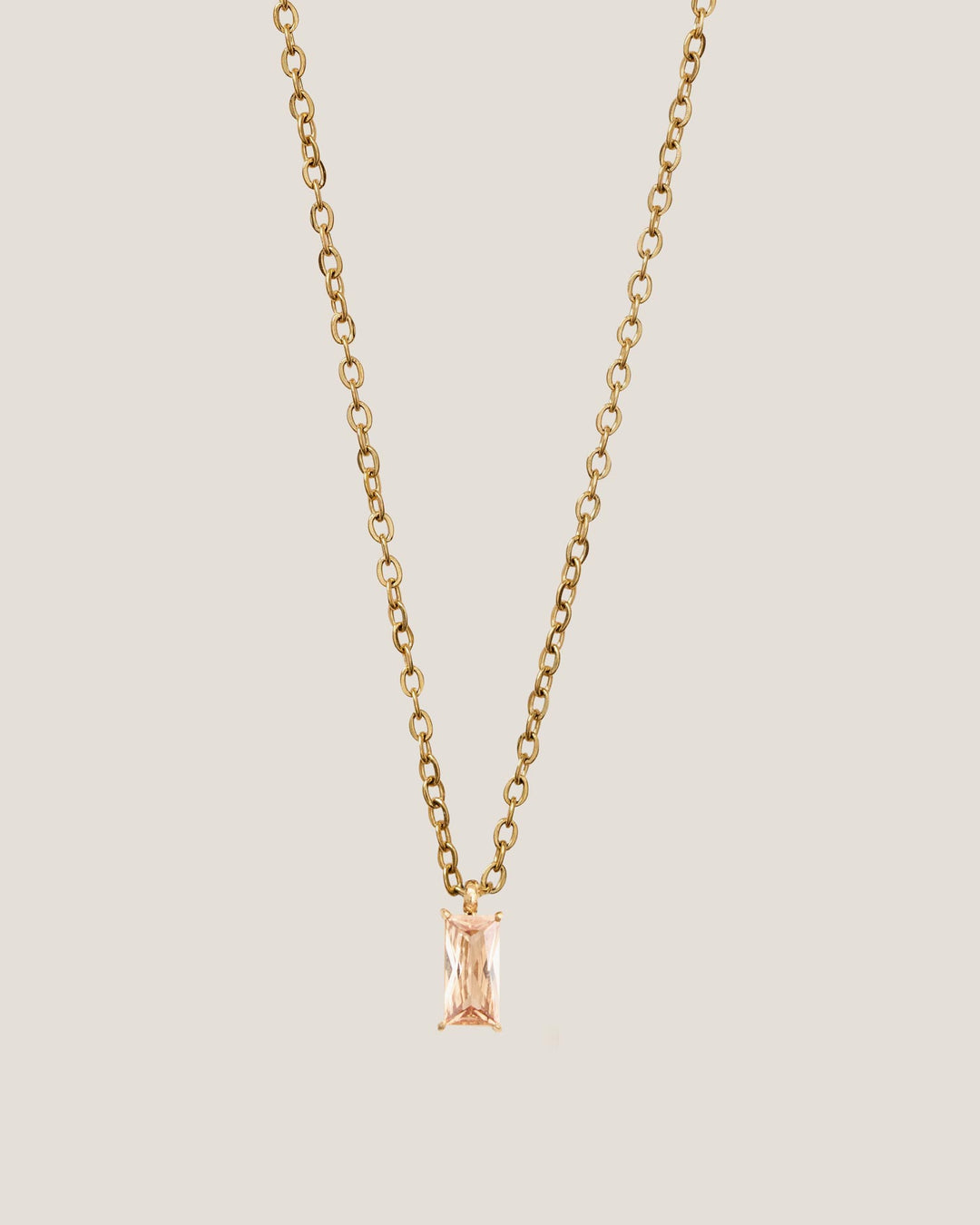 VIOLETS ARE BLUE x GUNG Verity Champagne Pendant Gold Necklace